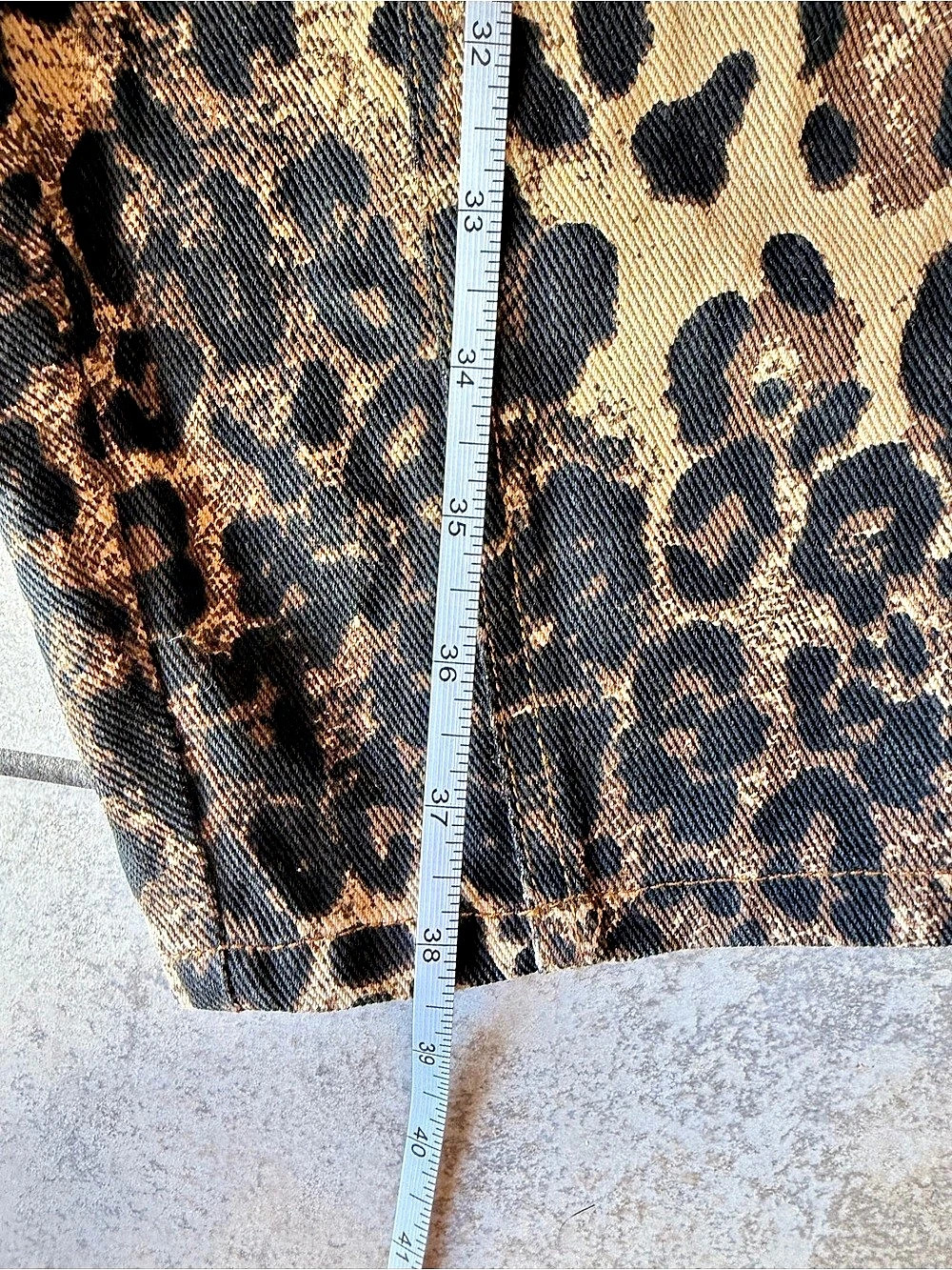 Oddi Leopard Print Trousers in Brown & Black Size Small NWT - Picture 10 of 11